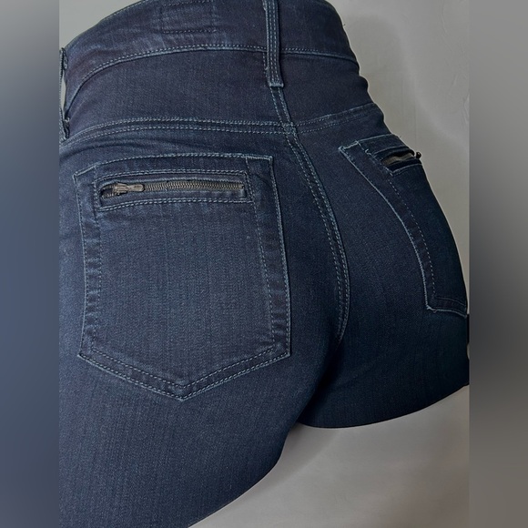 AG Adriano Goldschmied Zuri Moto Zipper High-Rise Skinny Blue Jeans Sz 27 New - Picture 9 of 16